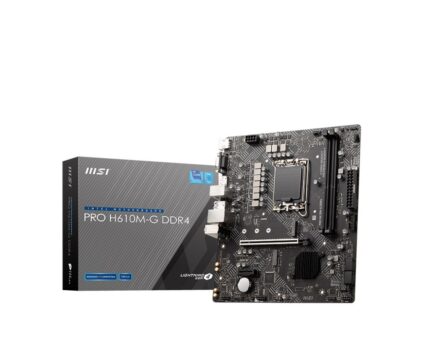 MSI Pro H610M-G DDR4 Motherboard Micro ATX with Intel 1700 Socket