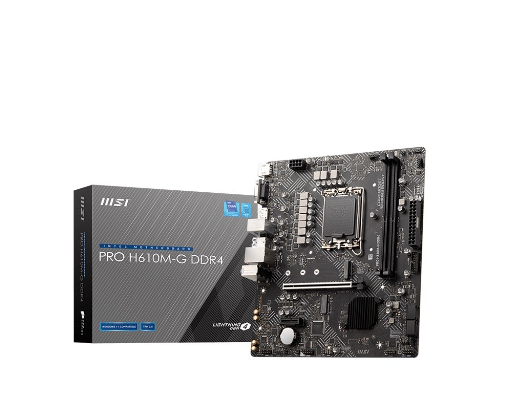 847801_1715285.jpeg MSI Pro H610M-G DDR4 Motherboard Micro ATX with Intel 1700 Socket - Image 1