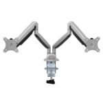 LogiLink Stand Desk Mounted for 2 Monitors up to 32" with Arm Silver (BP0043)