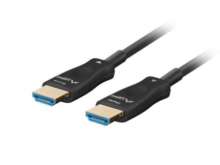 Lanberg HDMI 2.1 Ultra High Speed 48Gbps 4K 120Hz HDR VRR Cable HDMI male - HDMI male 80m Μαύρο