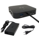 i-tec USB-C Docking Station with HDMI DisplayPort 4K PowerDelivery Ethernet and 3 Monitors Connection Black