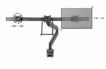 Gembird MA-DA3-03 monitor mount / stand 68.6 cm (27 ) Desk Black - Image 12