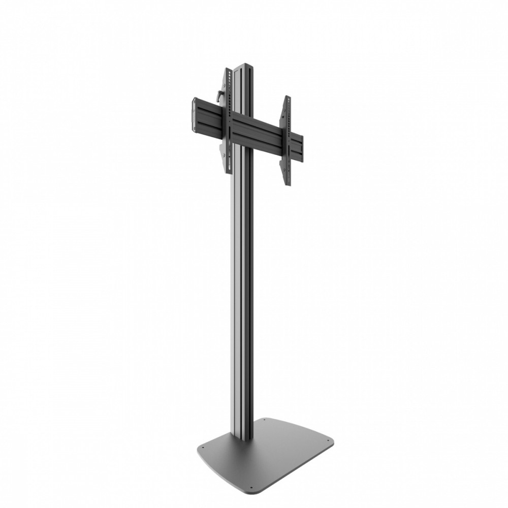 857794_1743584.jpeg Edbak Tv Monitor Stand Edbak 190.5 Cm Black Adjustable Height Floor Mount - Image 1