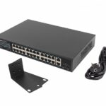 Switch 24x1GB POE+ 2xGB 2xSFP rack 19'' gigabit ethernet 360W