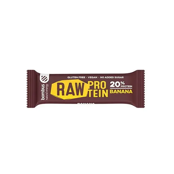 8594068261142.webp Santiveri Bombus Raw Protein Banana 20 Units - Image 1