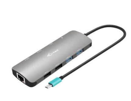 i-tec USB-C Metal Nano USB-C Docking Station με HDMI 4K PD Ethernet και σύνδεση 2 Οθονών Γκρι