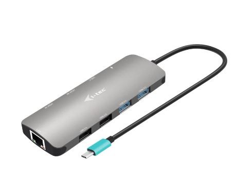 876693_1789422.jpeg i-tec USB-C Metal Nano USB-C Docking Station με HDMI 4K PD Ethernet και σύνδεση 2 Οθονών Γκρι - Image 1