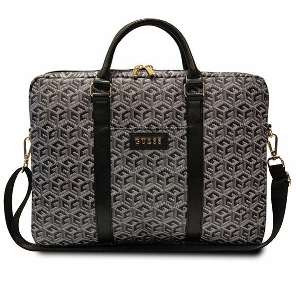 877342_1791520.jpeg Guess G Cube Shoulder / Handheld Bag for 16" Laptop Black - Image 1