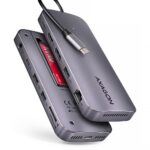 Axagon v1 USB Hub 12 Ports USB 3.2 with USB-A / USB-C Connection Silver