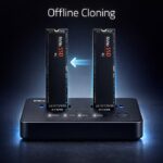 Qoltec 52366 M.2 NVMe SSD Docking Station | PCIe | USB-C | 20 Gb/s | DUAL 2 x 8TB | Offline cloning - Image 3