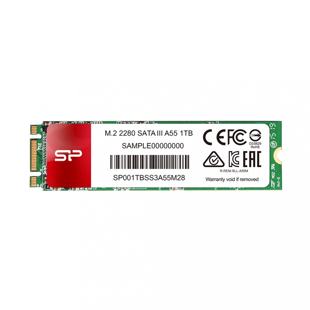 890094_1820373.jpeg Silicon Power A55 SSD 1TB M.2 Type with SATA III Connection SP001TBSS3A55M28 - Image 1
