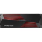 Samsung 990 Pro SSD 4.1TB M.2 Type with PCI Express 4.0 Connection and Heatsink PS5 Compatible MZ-V9P4T0CW