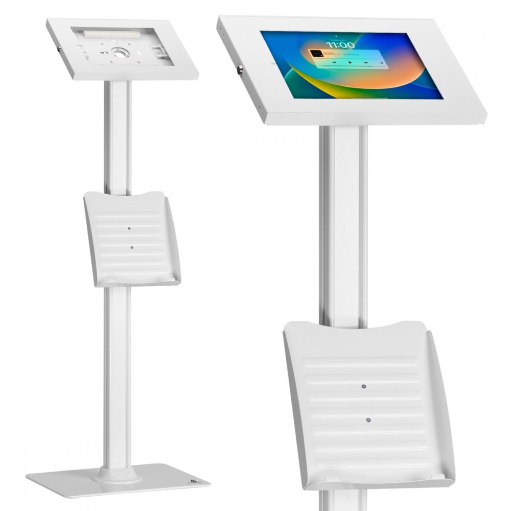 892557_1829148.jpeg Maclean Energy Tablet Stand Floor White - Image 1