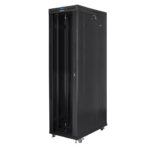 Lanberg Επιδαπέδια Καμπίνα Rack 47U 80x120cm Μαύρο FF01-8247-12BL