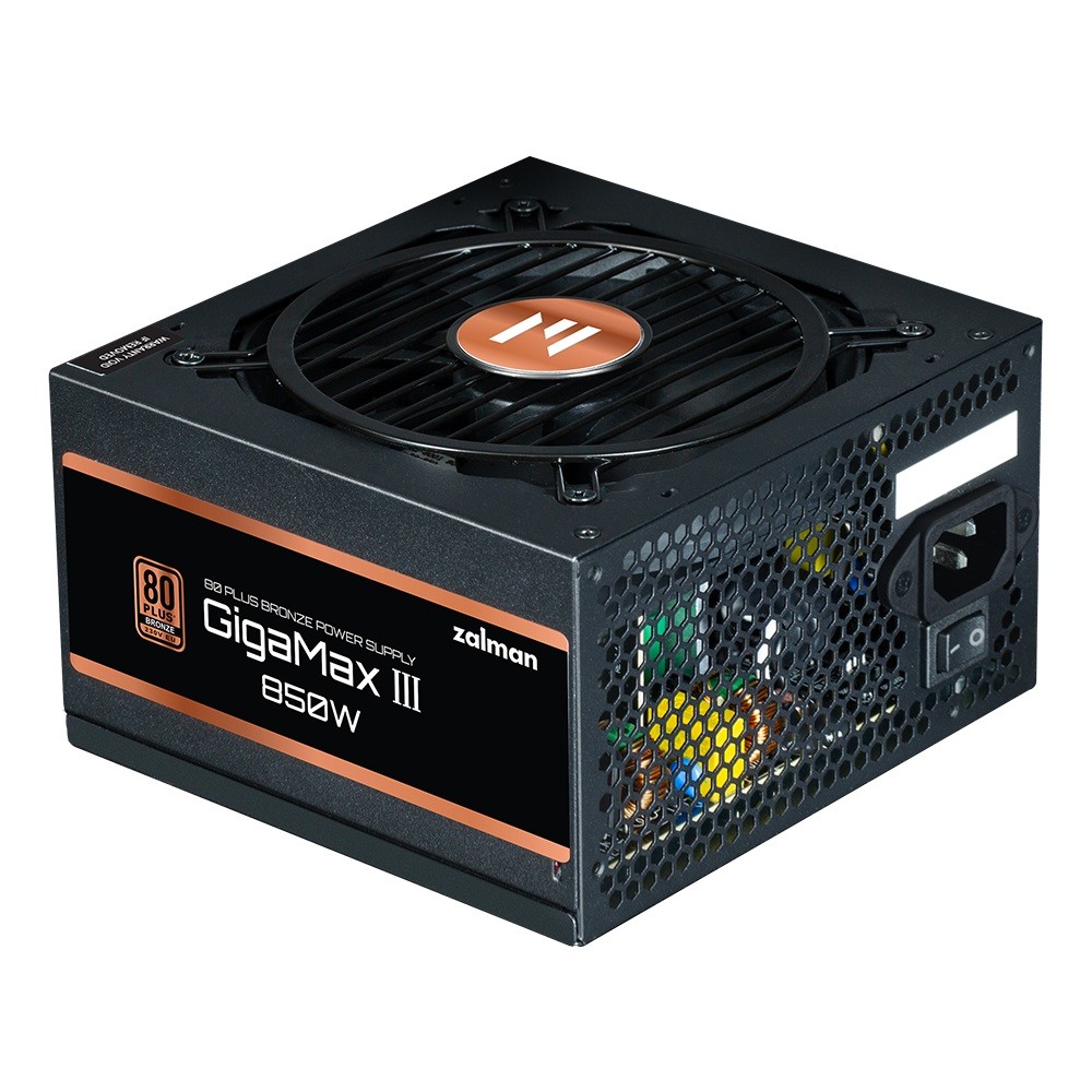 898369_1843746.jpeg Zalman GigaMax III 850W Black Computer Power Supply Full Wired 80 Plus Bronze - Image 1
