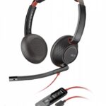 Poly Blackwire 5220 On Ear Multimedia Headphone with Microphone USB-C