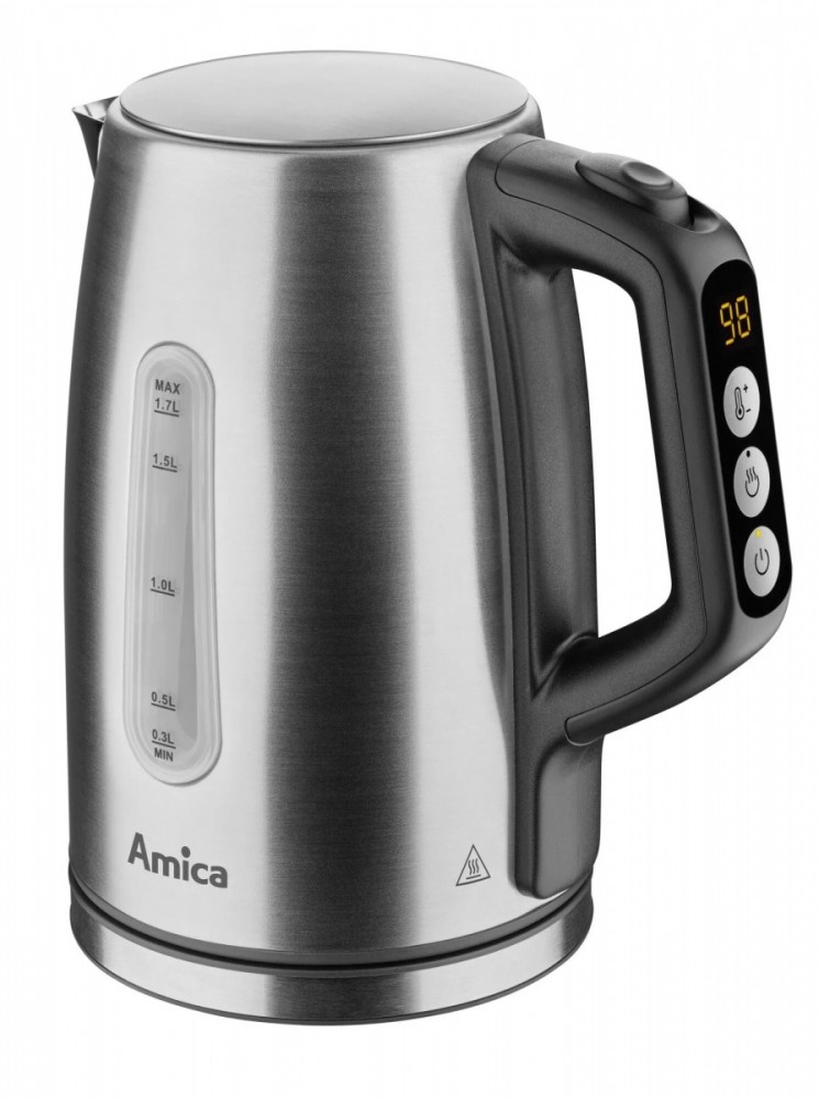 900717_1848157.jpeg Amica Kettle 1.7lt 2200W Silver - Image 1