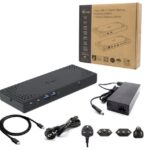i-tec USB-C Docking Station with HDMI/DisplayPort 4K PD Ethernet and Support for 3 Monitors Black (C31TRIPLE4KDOCKPD)