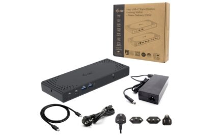i-tec USB-C Docking Station with HDMI/DisplayPort 4K PD Ethernet and Support for 3 Monitors Black (C31TRIPLE4KDOCKPD)