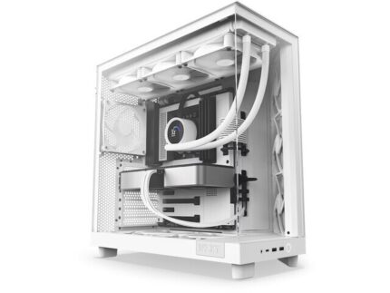 NZXT H6 Flow Gaming Midi Tower Κουτί Υπολογιστή με Πλαϊνό Παράθυρο Λευκό