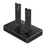 Qoltec Docking Station για 2 Σκληρούς Δίσκους PCIe/SATA M.2 (2230)" / M.2 (2242)" / M.2 (2260)" / M.2 (2280)" με σύνδεση USB-C (52274)