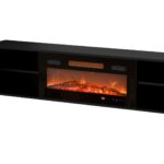 TV Stand Matte Black Multicolor L183xD35xH37cm
