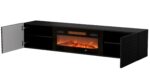 TV Stand Matte Black Multicolor L183xD35xH37cm