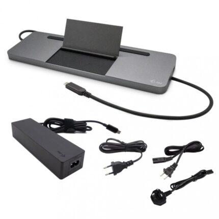 i-tec USB-C Docking Station with HDMI/DisplayPort 4K PD Ethernet and Support for 3 Monitors Gray