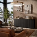 Cama LIVERTI chest of drawers 200x42x78 black - Image 2