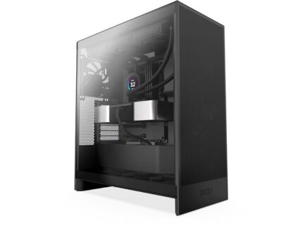 NZXT H7 Flow Gaming Midi Tower Computer Case with Side Window Black