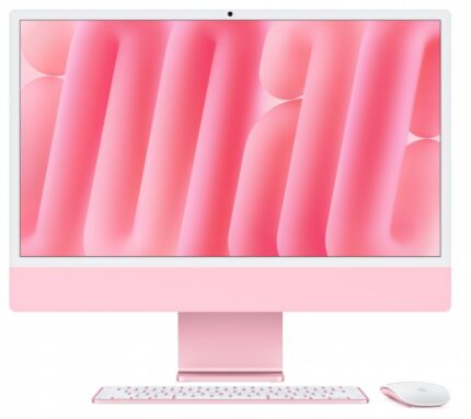 iMac 24 cale: M4 8/8, 16GB, 256GB SSD - Różowy