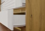 M6 MALWA CHEST OF DRAWERS 120 CM 6 DRAWERS OAK ARTISAN/WHITE - Image 6