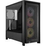 Corsair Frame 4000D RS Gaming Midi Tower Computer Case with RGB Lighting Black