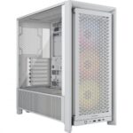 Corsair Frame 4000D RS Gaming Midi Tower Computer Case with RGB Lighting White