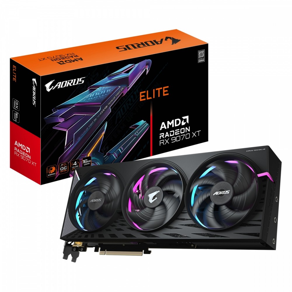 964486_2018763.jpeg Karta graficzna Radeon RX 9070 XT AORUS ELITE 16GB GDDR6 256bit DP/HDMI - Image 1