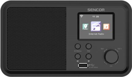 Sencor SIR 5100WDB Επιτραπέζιο Ραδιόφωνο DAB με Bluetooth και USB Μαύρο