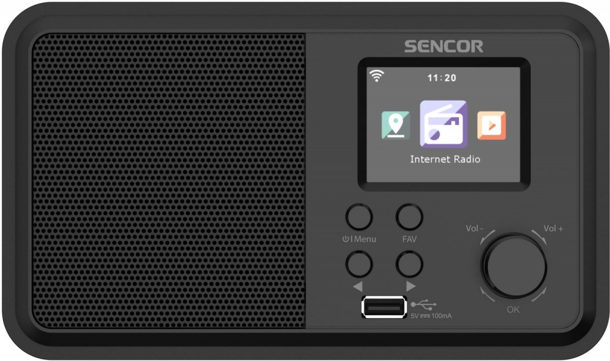 964629_2001847.jpeg Sencor SIR 5100WDB Επιτραπέζιο Ραδιόφωνο DAB με Bluetooth και USB Μαύρο - Image 1