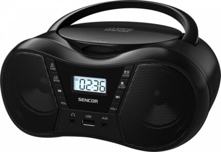 Sencor SPT 2300 BK Portable Sound System with Bluetooth CD MP3 USB Radio Black