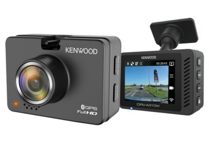 Kenwood DRVA310W Car Digital Video Recorder with 1080P Video Resolution with Screen 2 Wi-Fi GPS