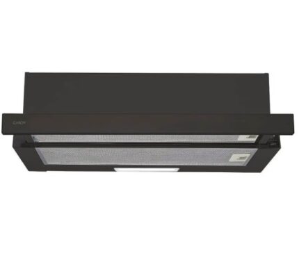 Candy Sliding Vent Hood 60cm Black