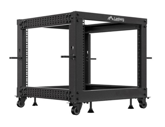 964919_1993983.jpeg Lanberg Wall Mounted Rack Cabinet 9U Black - Image 1