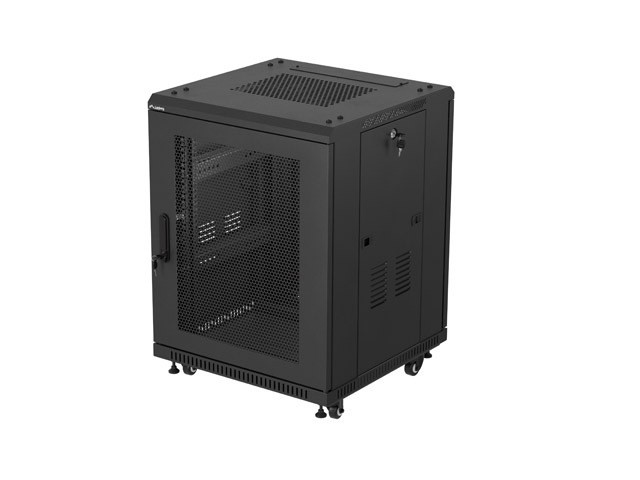 965310_1995599.jpeg Lanberg Rack Cabinet 19" 15U 600x600 Black Ff01-6615-23b - Image 1
