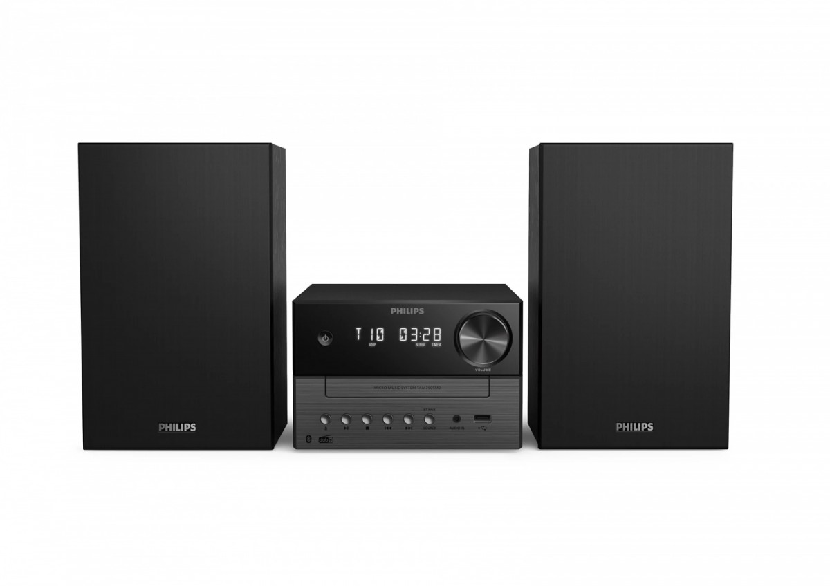 966943_2100184.jpeg Philips Sound System 2 TAM3505M2 TAM3505M2/12 18W with CD / Digital Media Player, WiFi and Bluetooth Black - Image 1