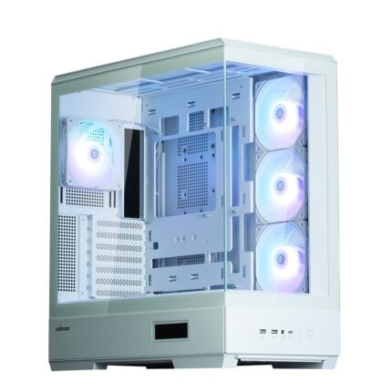 Zalman P50 DS Gaming Midi Tower Computer Case with Side Window White