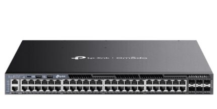 TP-LINK Omada SG6654XHP Managed L2 / L3 PoE+ Switch with 48 Gigabit (1Gbps) Ethernet Ports and 6 SFP Ports