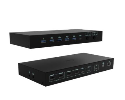i-tec KVM Dock PRO 3 Dock / USB-C Docking Station with 4K PD Ethernet Black