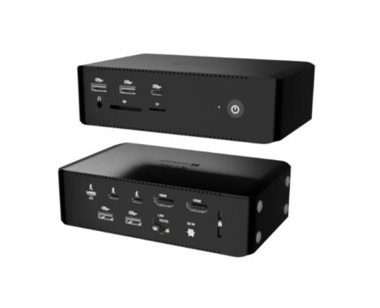 i-tec Thunderbolt 5 Docking Station with HDMI 4K PD Ethernet and Support for 4 Monitors Black (TB5QUATTRODOCKPD)