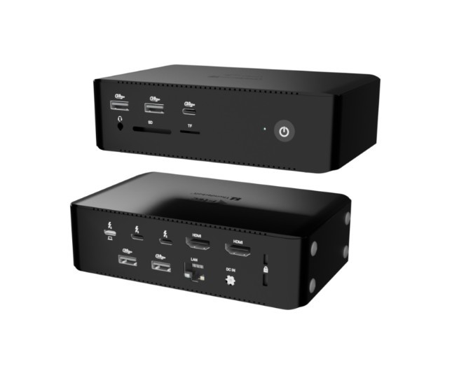 979425_2049649.jpeg i-tec Thunderbolt 5 Docking Station with HDMI 4K PD Ethernet and Support for 4 Monitors Black (TB5QUATTRODOCKPD) - Image 1