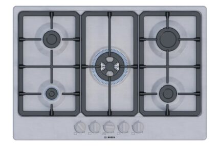 Bosch Serie 4 Natural Gas Cooktop Autonomous Inox 75x52εκ. Silver