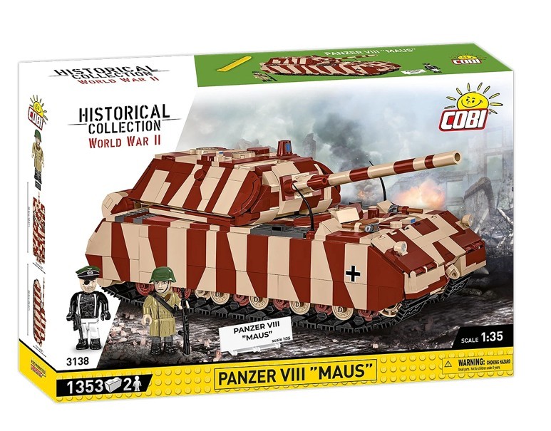 979936_2032208.jpeg Cobi Blocks Panzer VIII Maus 1353pcs - Image 1